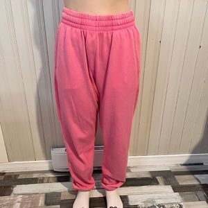 Pink joggers from garage
